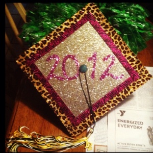 Glitter Graduation Cap from Pinterest